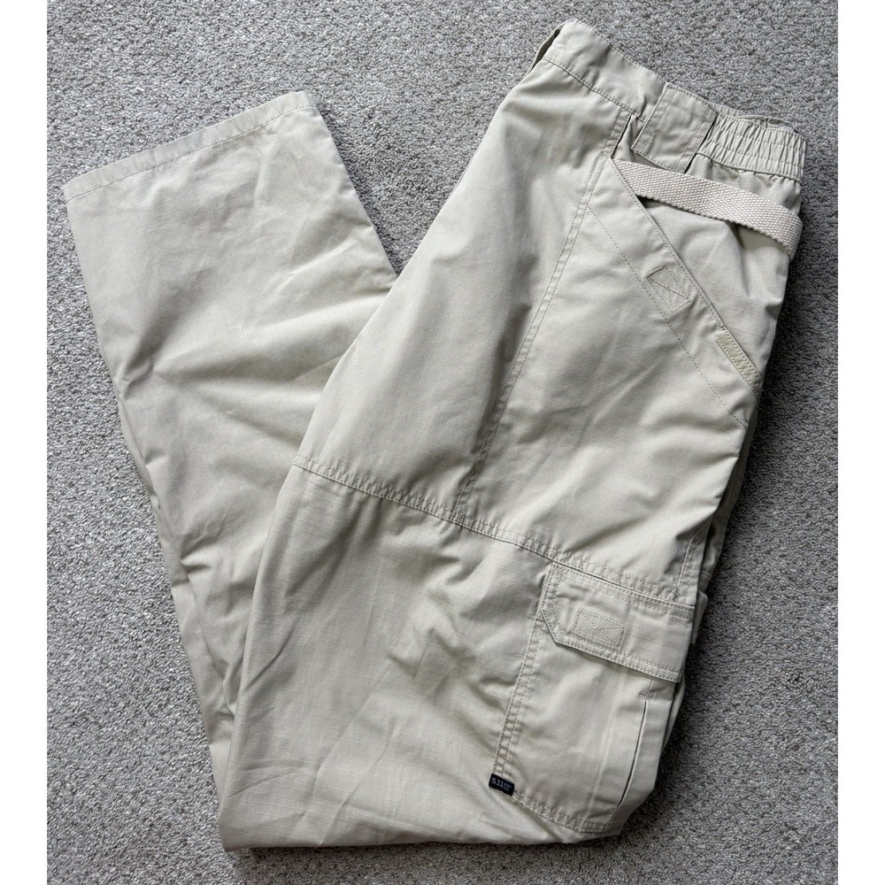 5.11 Men's 40x36 Tactical Cargo Pants Stretch Band Tan Khaki 74273 Workwear